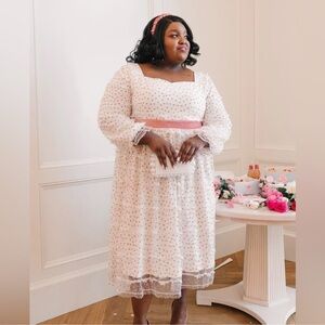 Ivy City Co Plus Size 5X “Love story”. Velvet hearts Dress NWOT